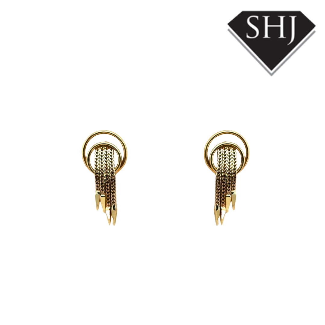 9ct Yellow Gold Drop Earrings