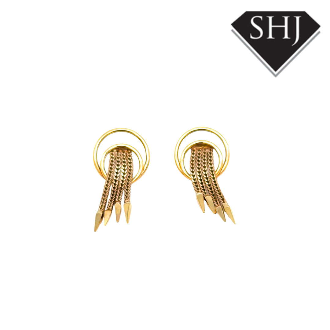 9ct Yellow Gold Drop Earrings