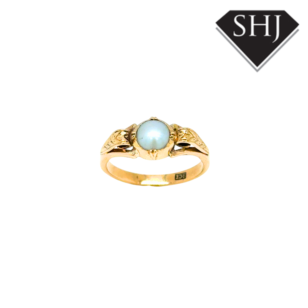 9ct Yellow Gold Pearl Ring