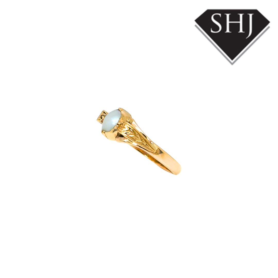 9ct Yellow Gold Pearl Ring