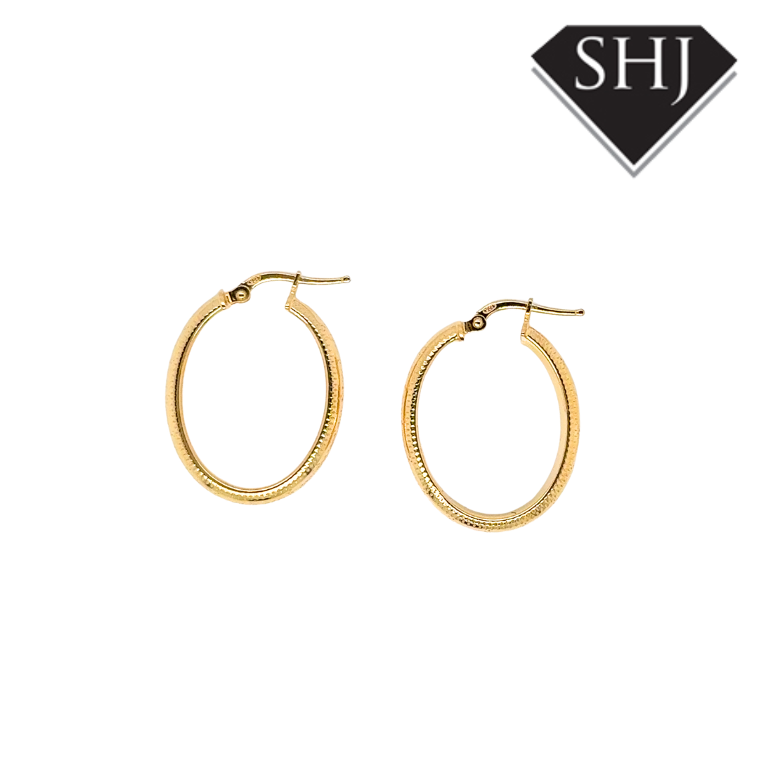 Silver Gold Plated Hoop Earrings