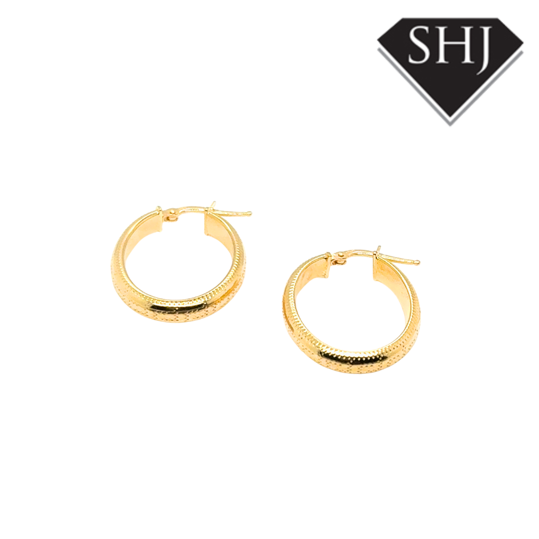 Silver Gold Plated Hoop Earrings