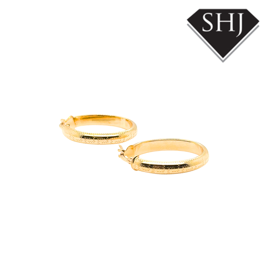Silver Gold Plated Hoop Earrings