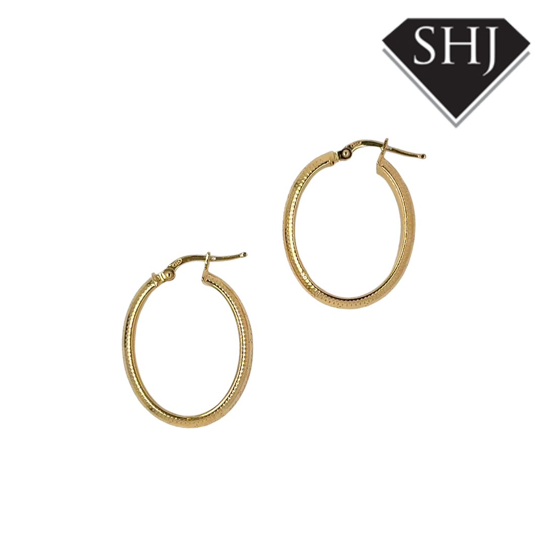 Silver Gold Plated Hoop Earrings