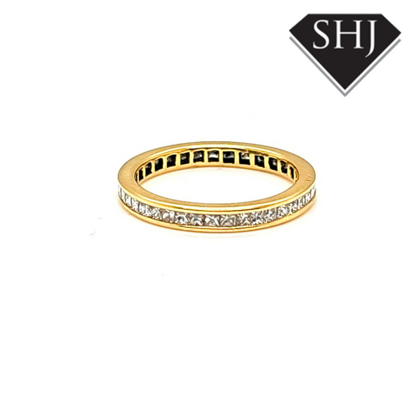 18ct Yellow Gold Full Hoop Eternity Ring 0.92ct