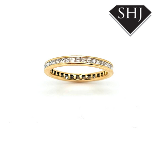 18ct Yellow Gold Full Hoop Eternity Ring 0.92ct