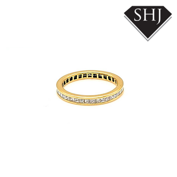 18ct Yellow Gold Full Hoop Eternity Ring 0.92ct