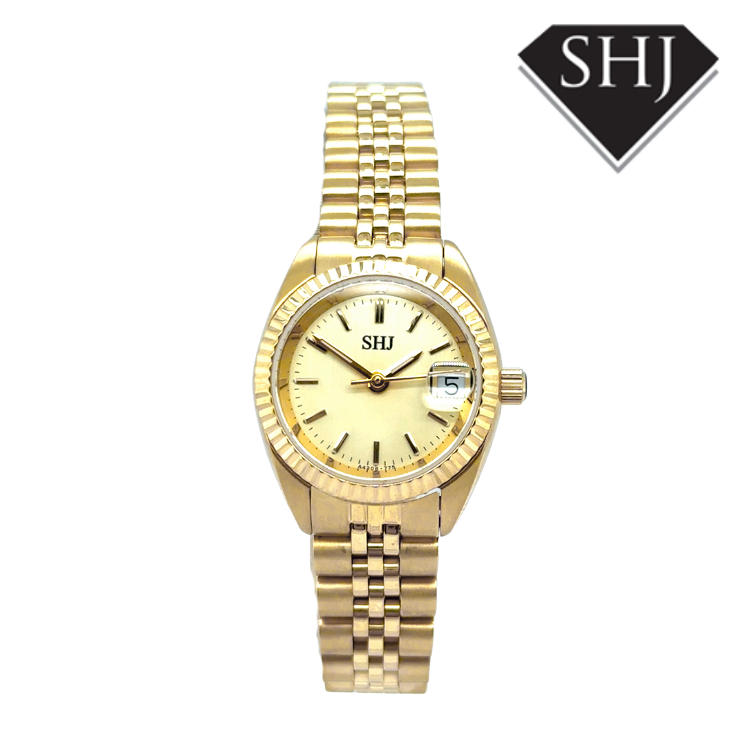 SHJ Ladies Gold Plated Watch