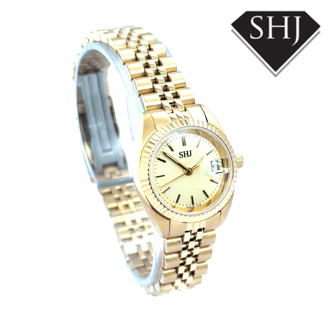 SHJ Ladies Gold Plated Watch