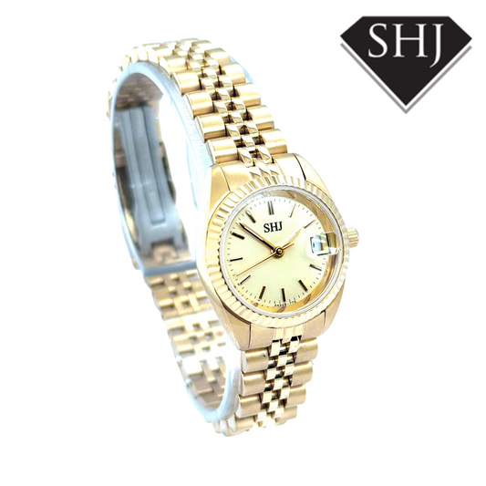 SHJ Ladies Gold Plated Watch