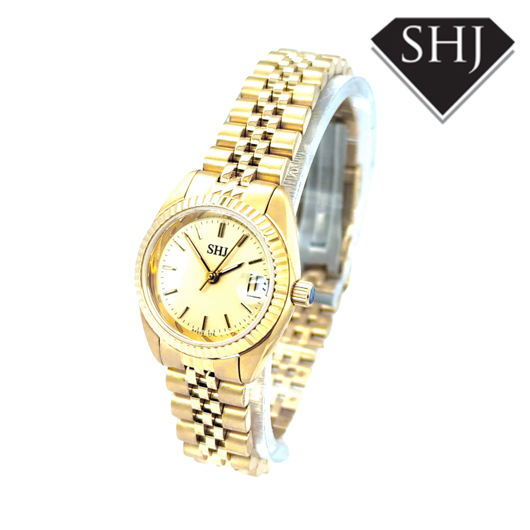 SHJ Ladies Gold Plated Watch