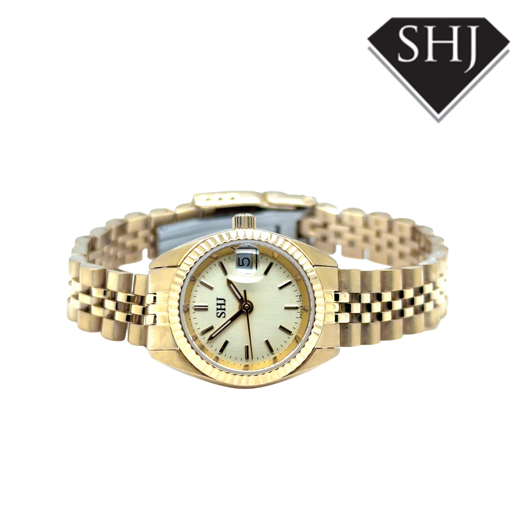 SHJ Ladies Gold Plated Watch