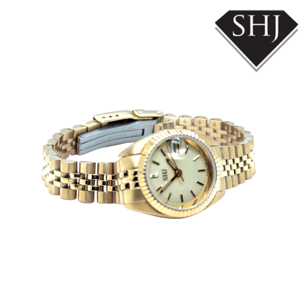 SHJ Ladies Gold Plated Watch