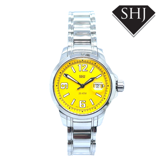 SHJ Stainless Steel Bracelet Yellow Dial