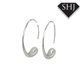 Silver Large Luna Earrings Lucy Q