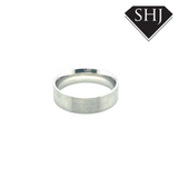 Platinum Wedding Ring 6mm Satinised