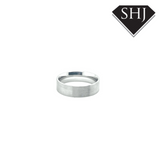 Platinum Wedding Ring 6mm Satinised