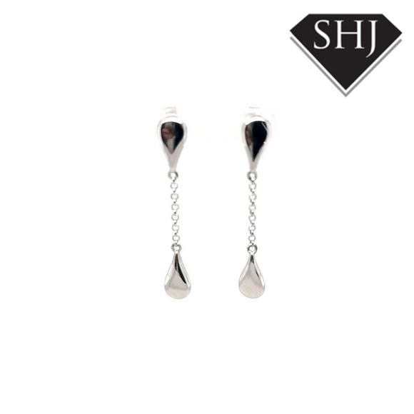 Silver Drop Earrings Lucy Q