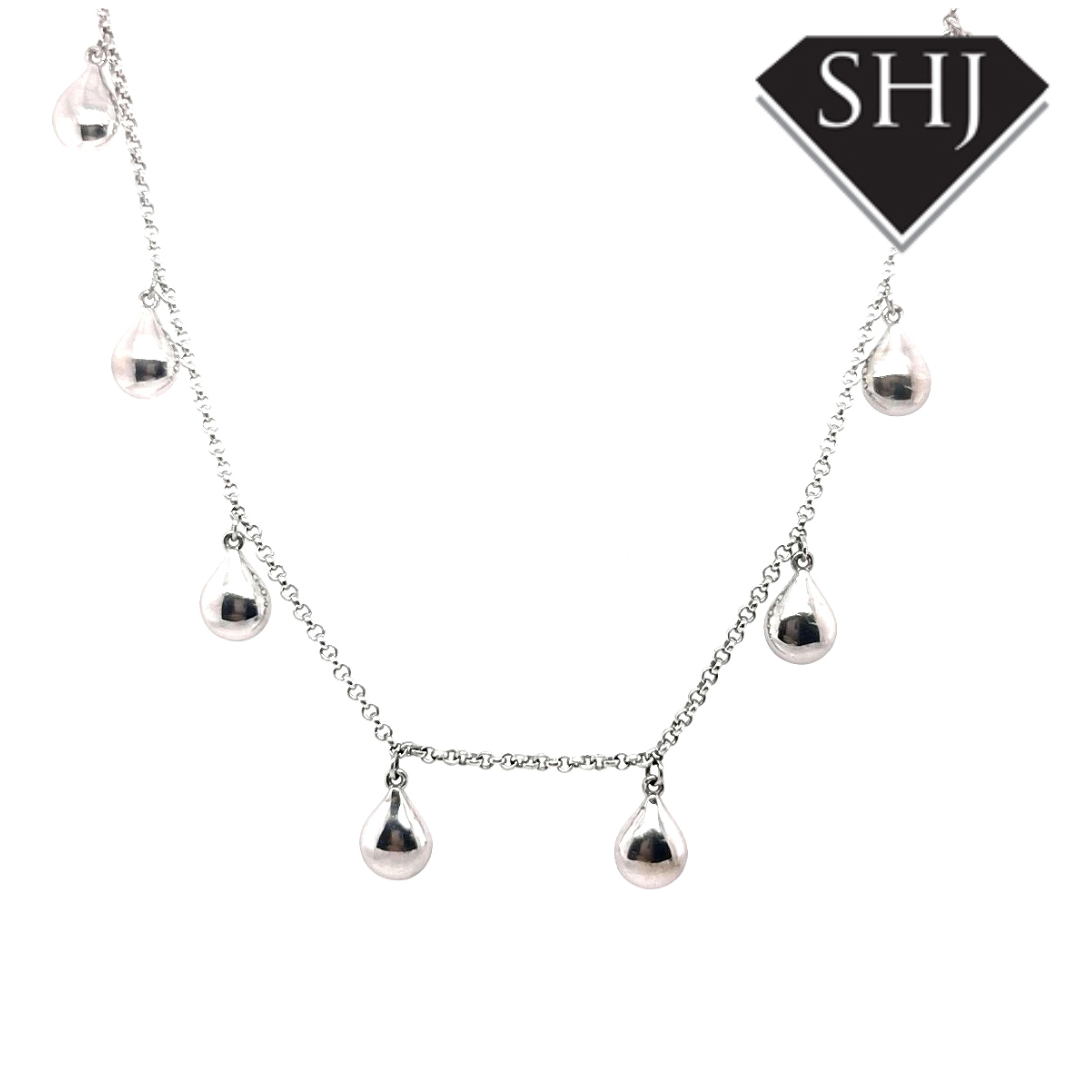 Silver sale necklace paparazzi