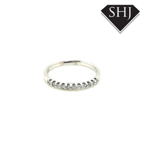 9ct White Gold Diamond Eternity Ring