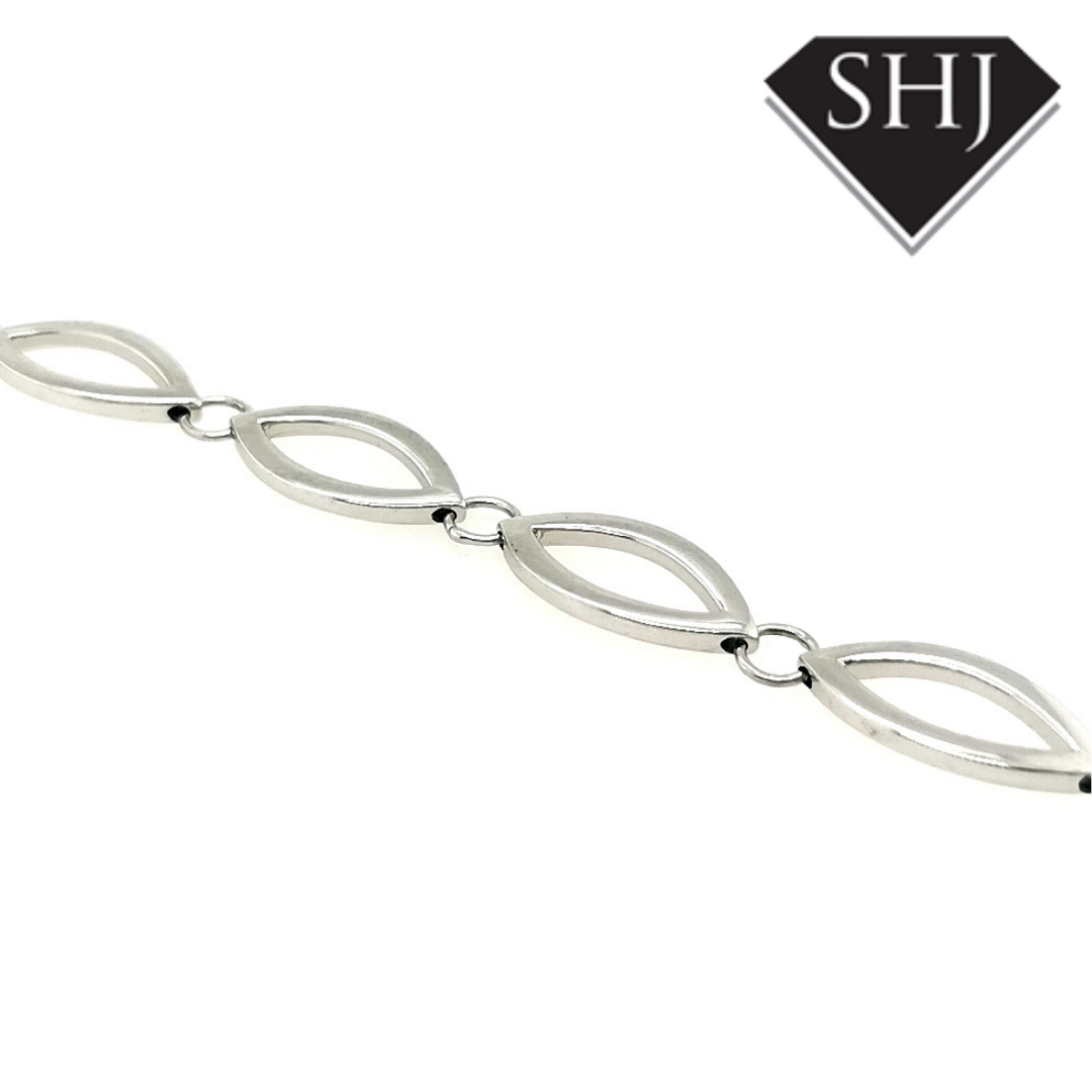 Silver B Bracelet