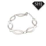 Silver B Bracelet