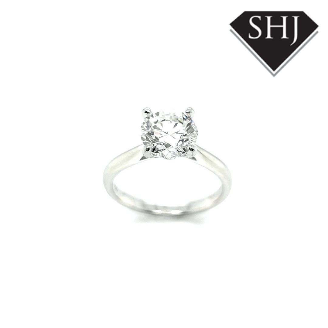 Single diamond 2025 silver ring