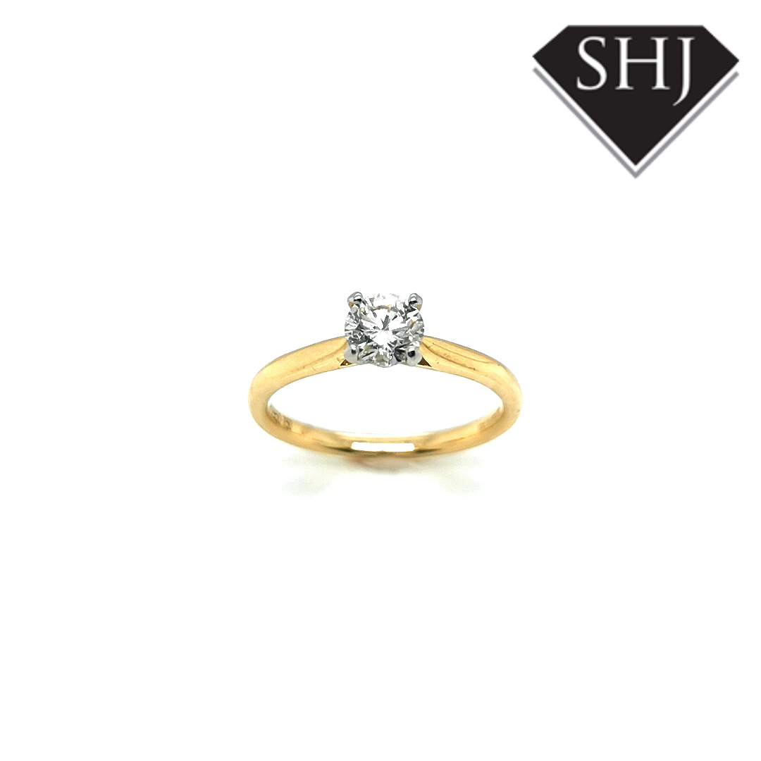 18ct Yellow Gold  0.50ct Diamond Engagement Ring