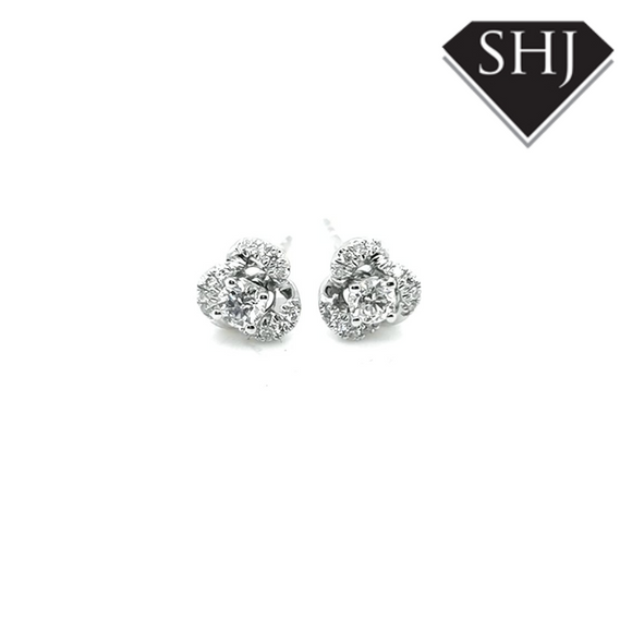 18ct White Gold 0.31 Diamond Earrings
