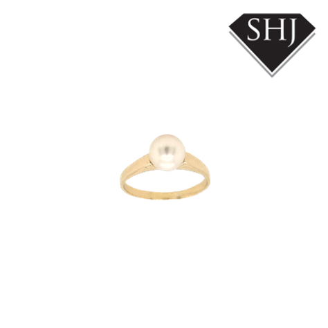 18ct Yellow Gold Cultured Pearl Ring