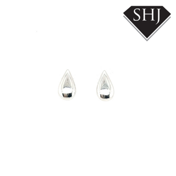 Silver Mini Tear Drop Earrings Lucy Q