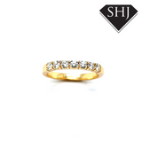 18ct Yellow Gold 7 Stone Diamond Eternity Ring