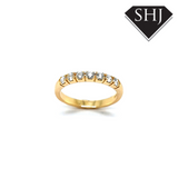 18ct Yellow Gold 7 Stone Diamond Eternity Ring