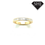 18ct Yellow Gold Diamond Eternity Princess Cut Ring