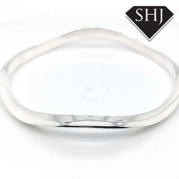 Silver Wave Full Bangle