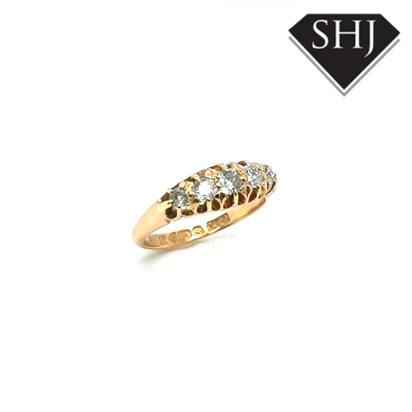18ct Yellow Gold Five Stone Ring
