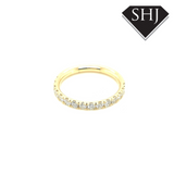 18ct Yellow Gold Diamond Set Band