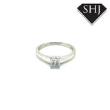 9ct White Gold Single Stone Diamond Ring 0.29ct Colour E Clarity I1