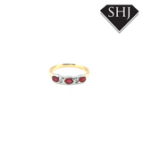 9ct Yellow Gold/White Gold Ruby and Diamond Eternity Ring