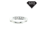 9ct White Gold Channel Set Diamond Eternity Ring