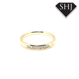 9ct Yellow Gold Channel Set Diamond Eternity Ring