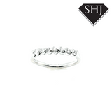 9ct White Gold Diamond Eternity Ring 0.25ct