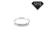 9ct White Gold Diamond Eternity Ring 0.25ct