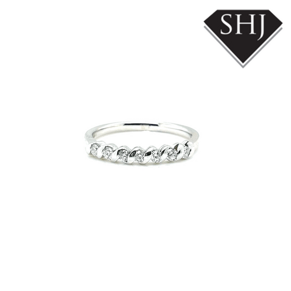 9ct White Gold Diamond Eternity Ring 0.25ct