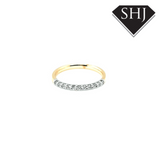 9ct Yellow Gold/White Gold Diamond Eternity Ring 0.25ct