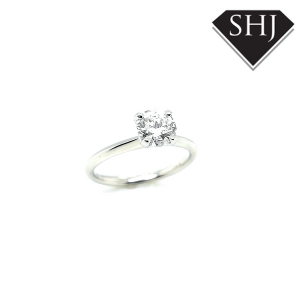 Laboratory Grown Platinum Single Stone Diamond Ring 1.07ct