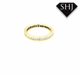 18ct Yellow Gold Diamond Full Hoop Eternity Ring 0.92ct