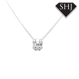 9ct White Gold Diamond Pendant 0.11ct