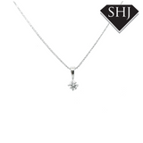 9ct White Gold Diamond Pendant 0.33ct