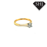 Affordable Luxury 18ct Yellow Gold/White Gold Ring 0.40pt